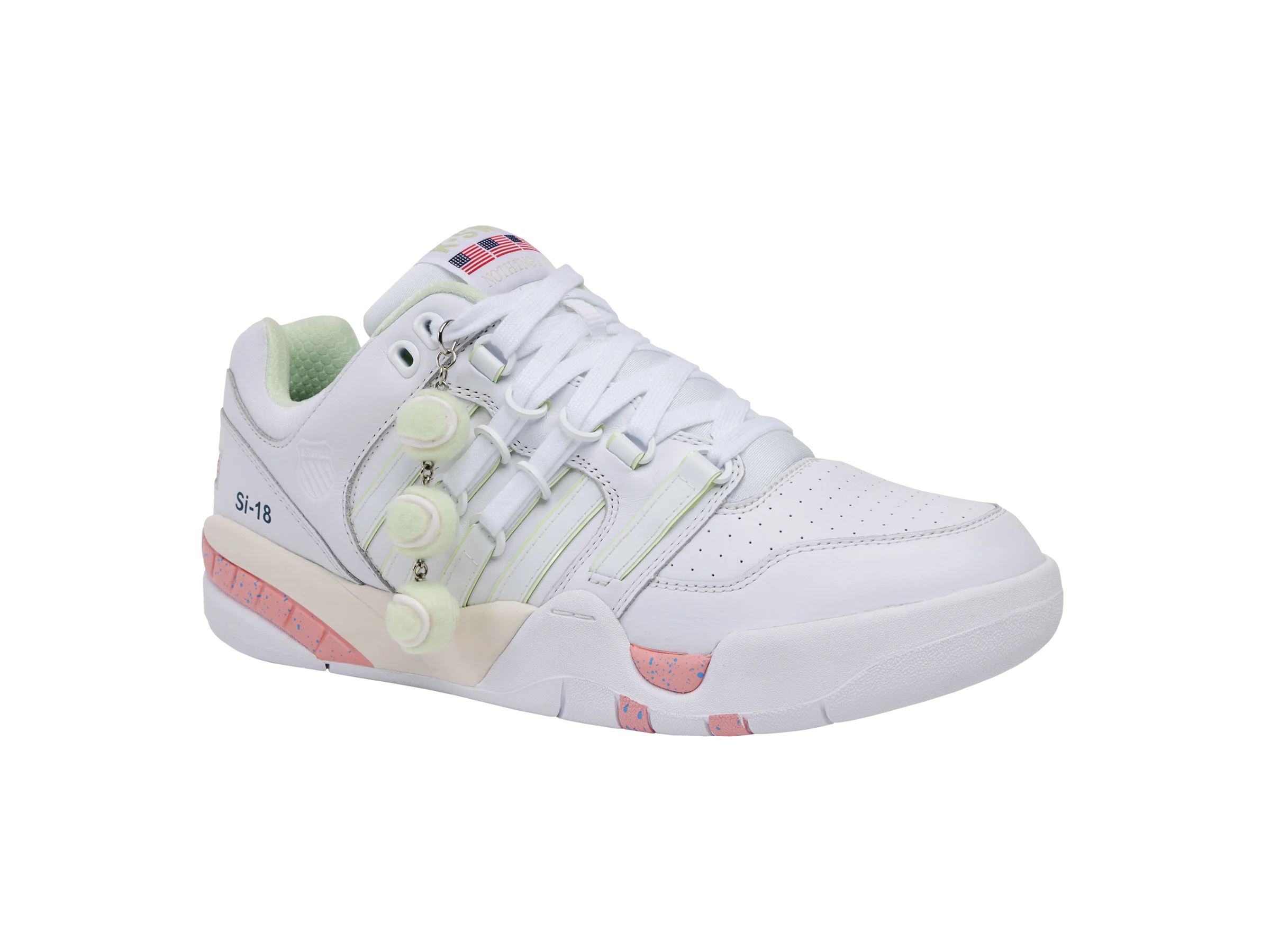 04731-173-M | SI-18 INTERNATIONAL C X BROCK | WHITE/PINK LEMONADE/TENNIS BALL/COURT/EGRET - Image 2