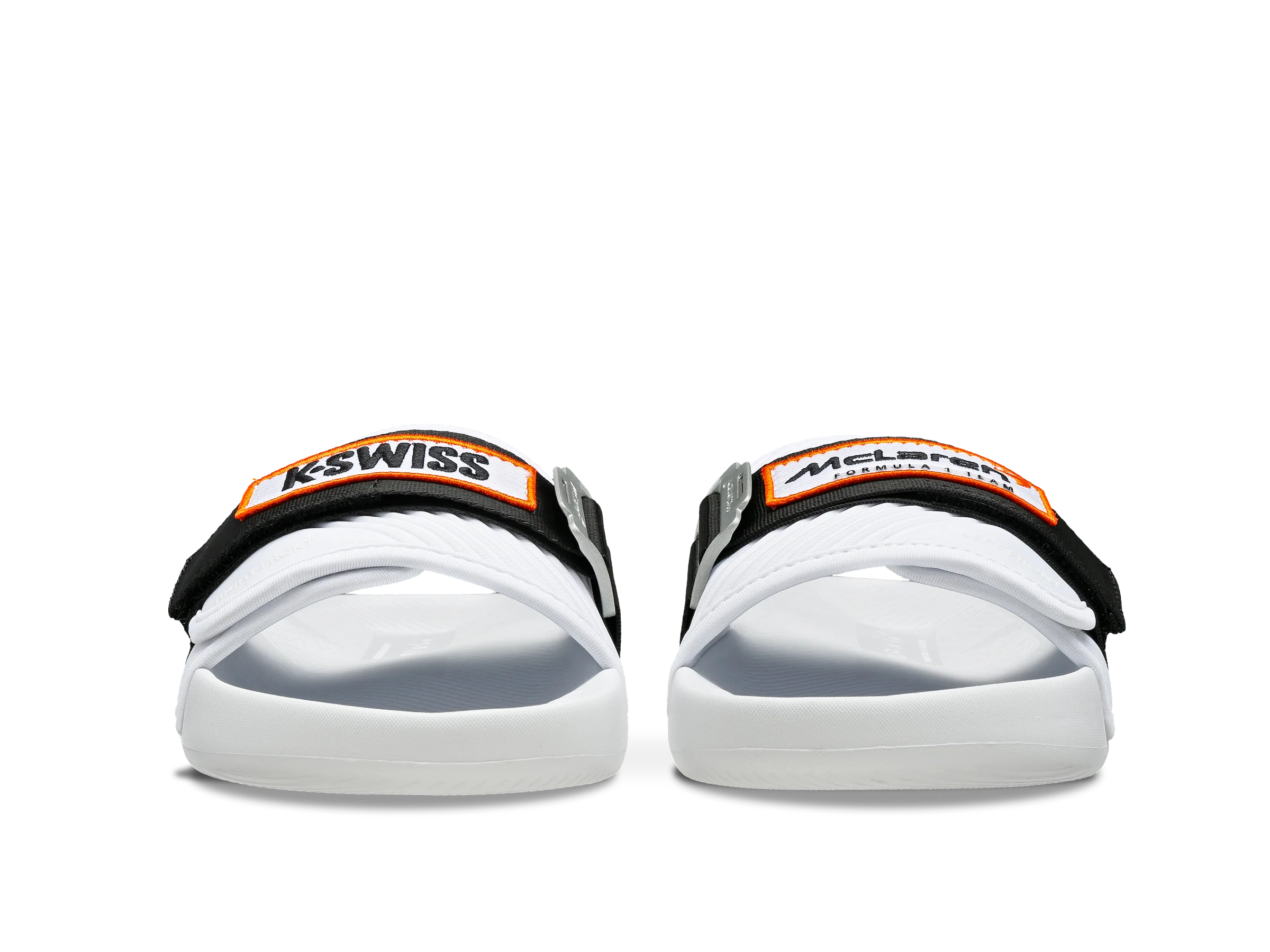08716-102-M | STRAP SANDAL X MCLAREN | WHITE /BLACK /PAPAYA - Image 4