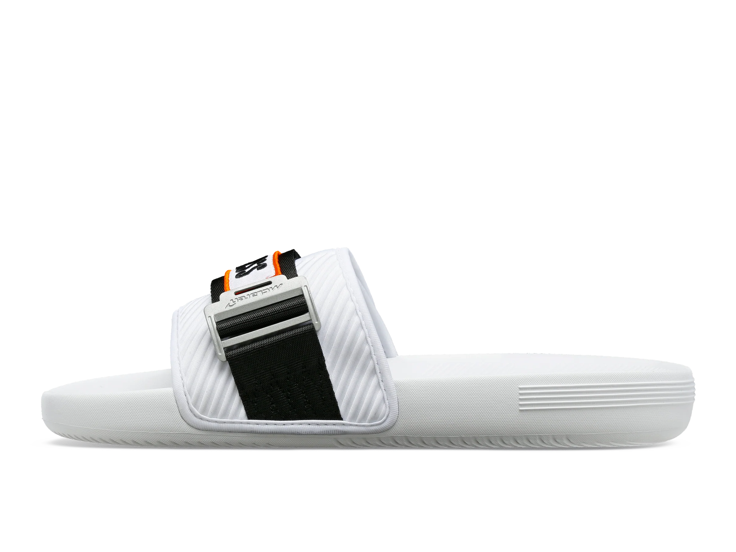 08716-102-M | STRAP SANDAL X MCLAREN | WHITE /BLACK /PAPAYA - Image 6