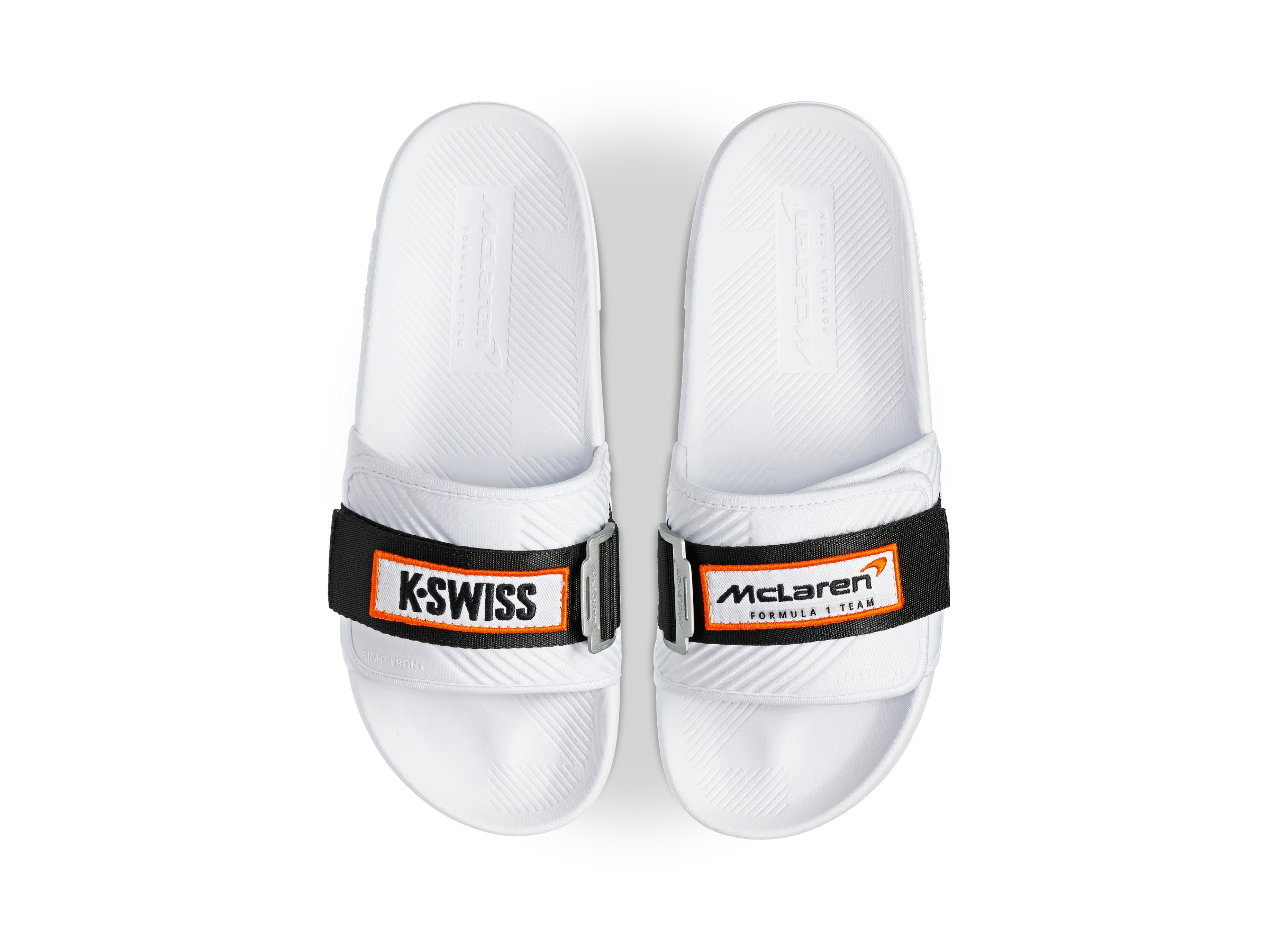 08716-102-M | STRAP SANDAL X MCLAREN | WHITE /BLACK /PAPAYA - Image 8