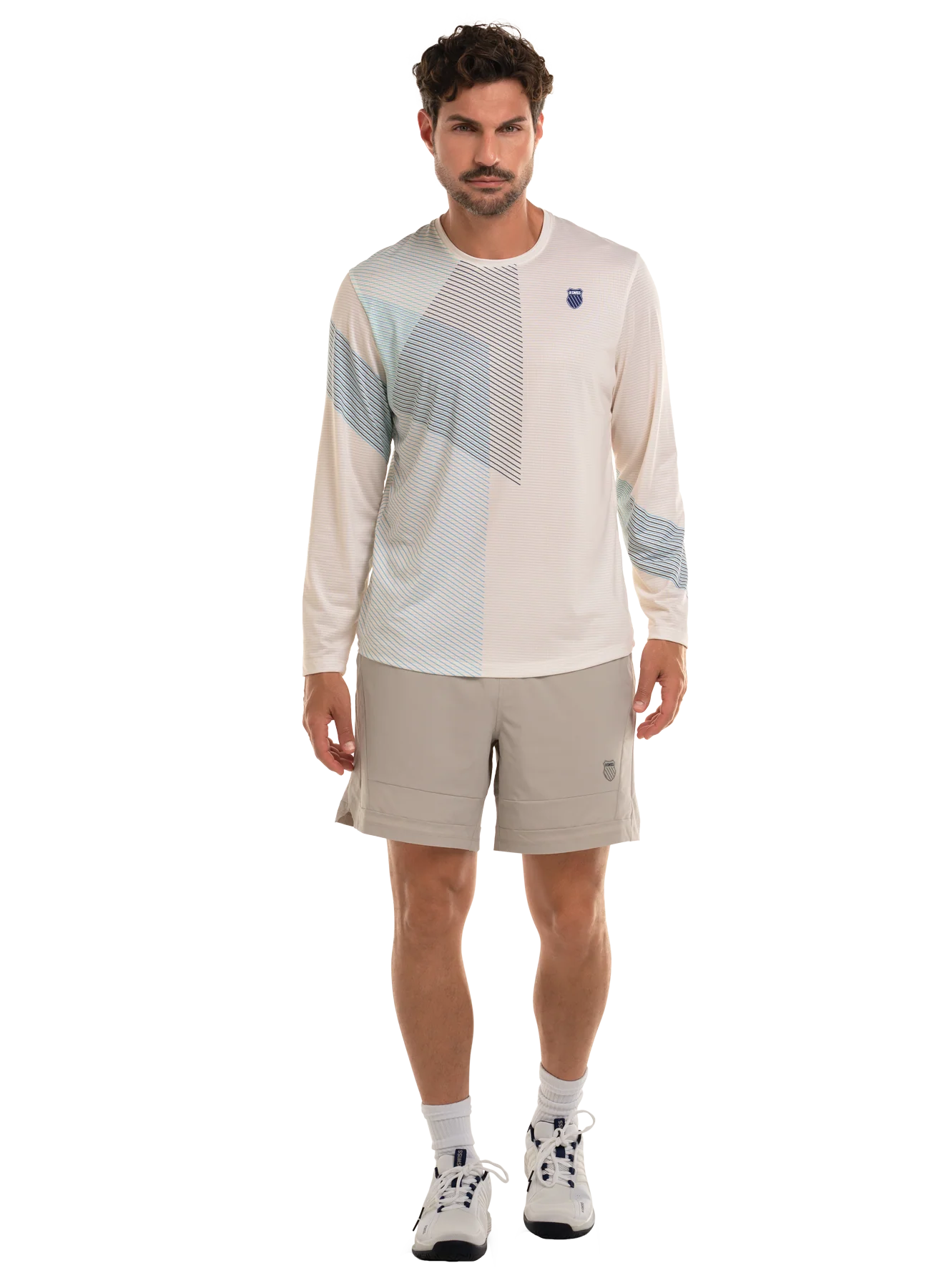 1010200-116 | BLUE HEAT L/S | STAR WHITE