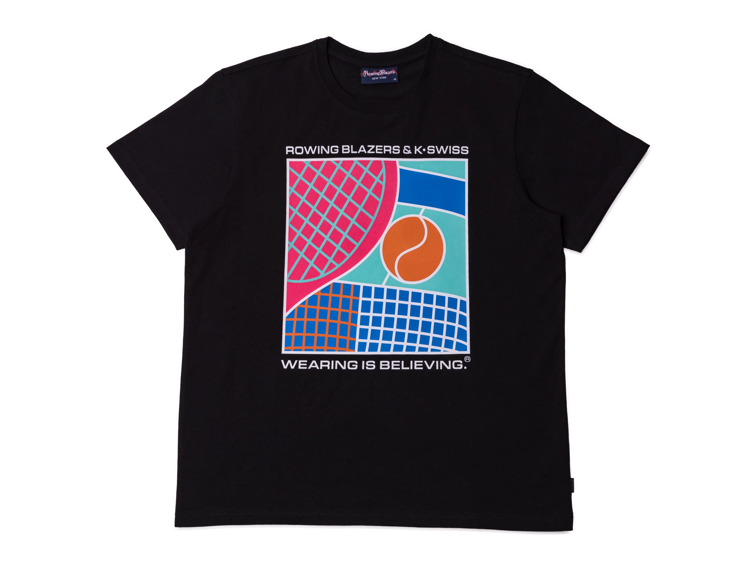 106076-008 | ROWING BLAZERS X K-SWISS TEE | BLACK