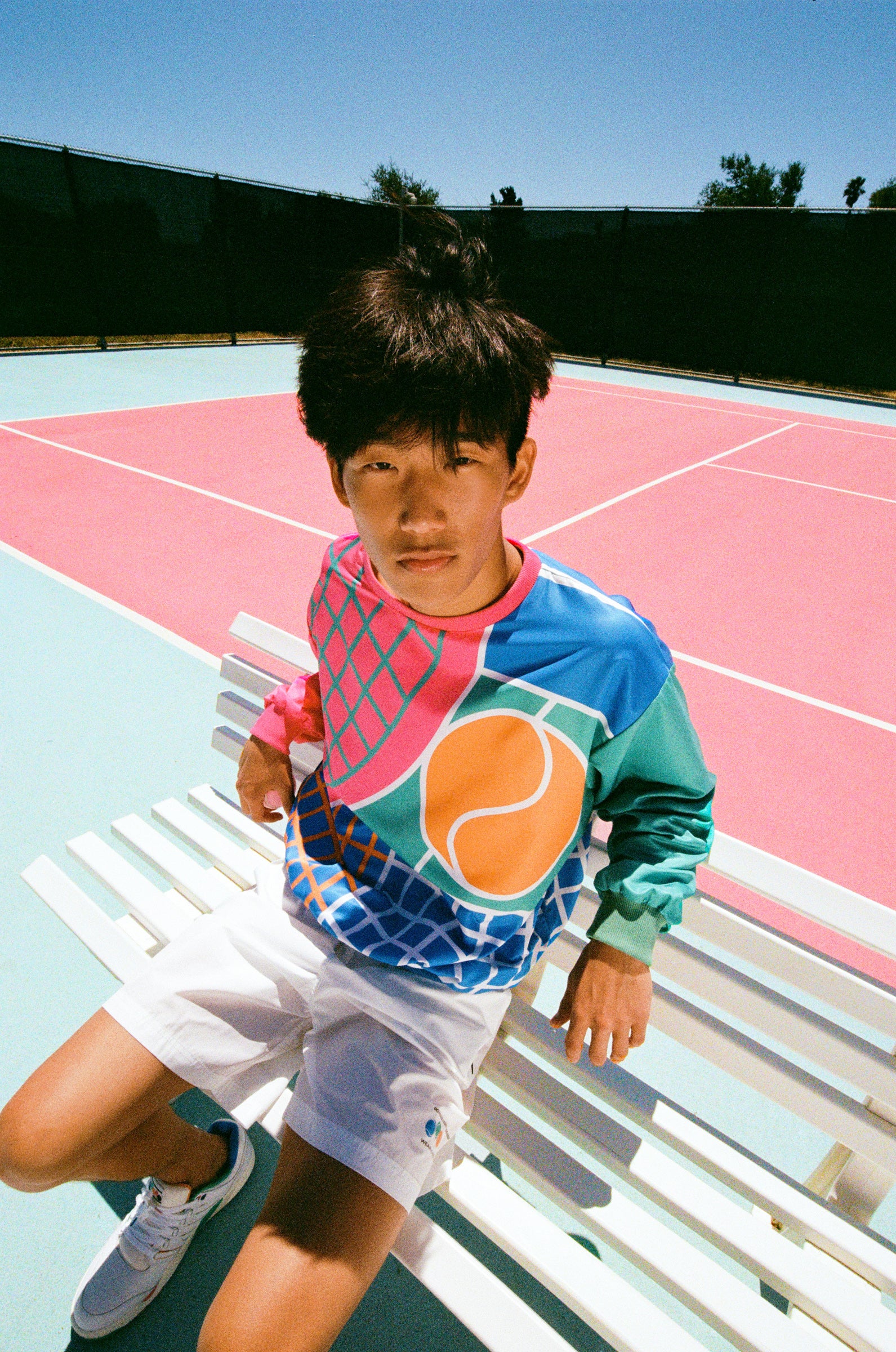 106077-100 | ROWING BLAZERS X K-SWISS SHORTS | WHITE - Image 2