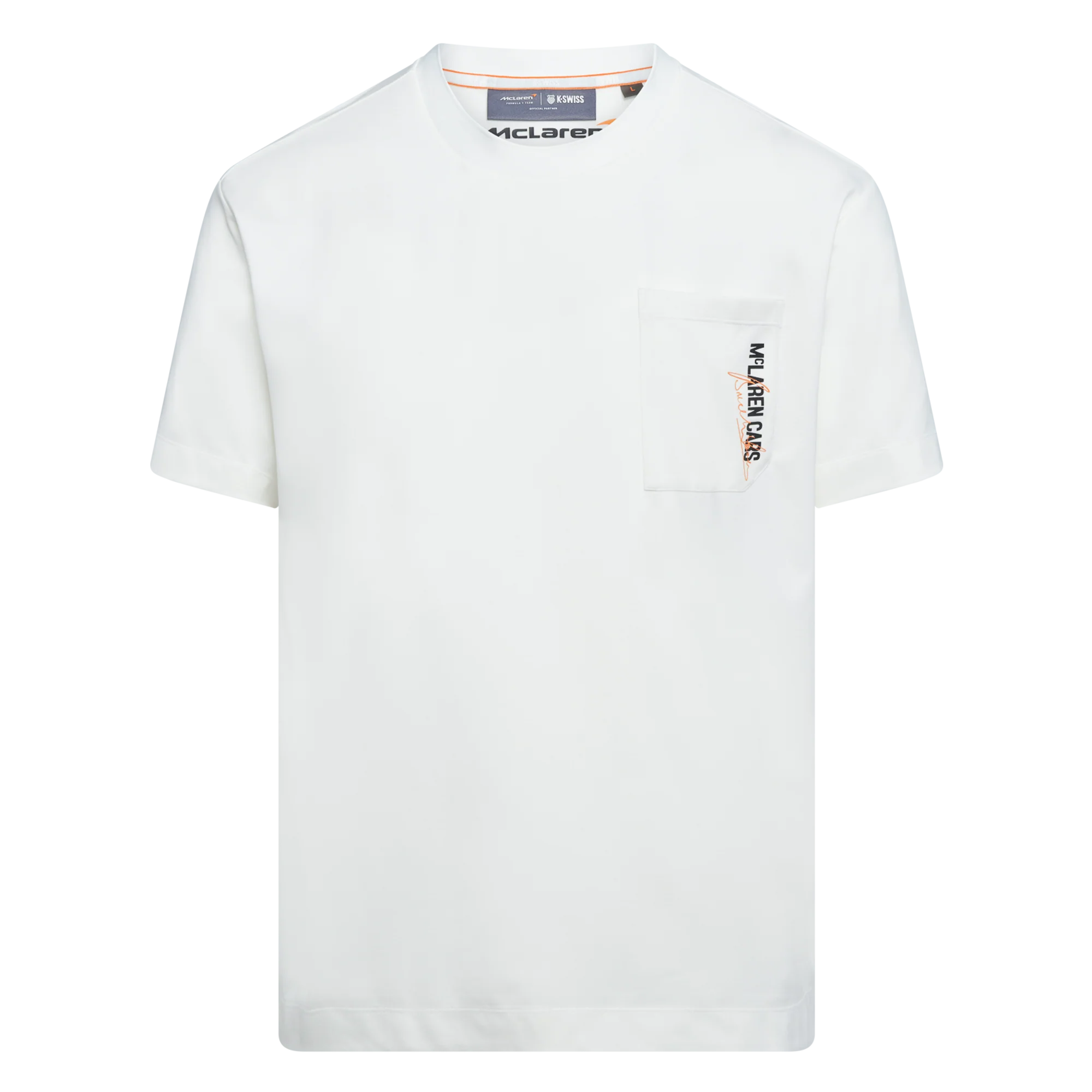 109355-156 | MCLAREN F1 TEAM CARS POCKET TEE | WHITE
