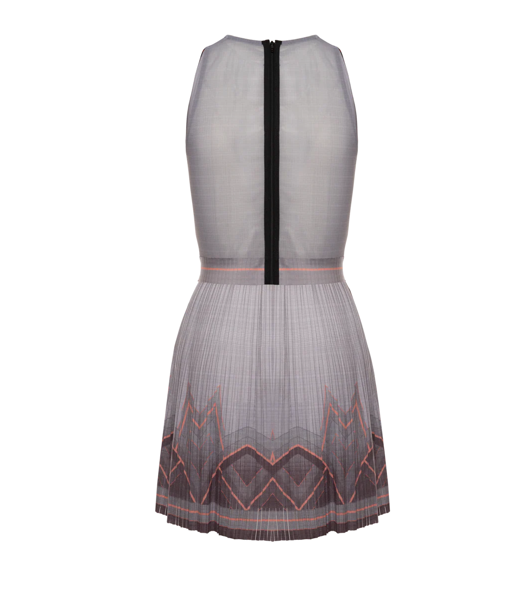 196046-025 | DEEP V PLEATED DRESS | ASPHALT - Image 2