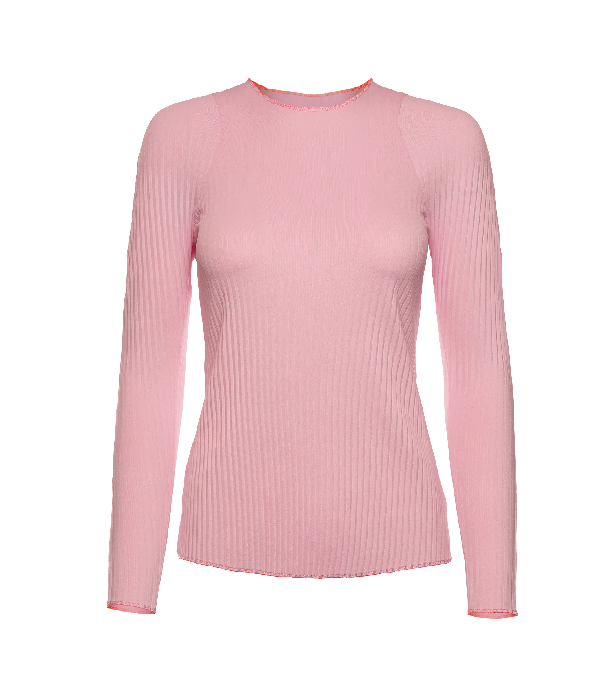 196052-699 | PLEATED L/S CREW | SEASHELL