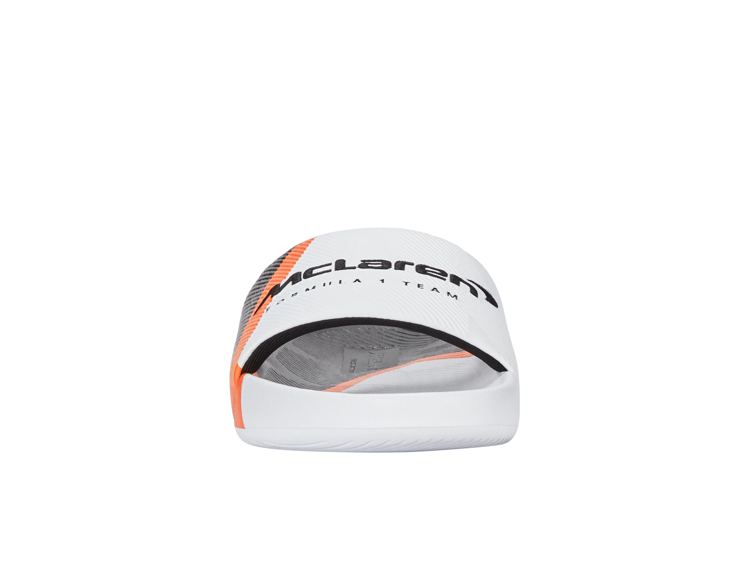 94422-196-M | SLIDE SANDAL X MCLAREN F1 TEAM | WHITE/BLACK/PAPAYA - Image 3