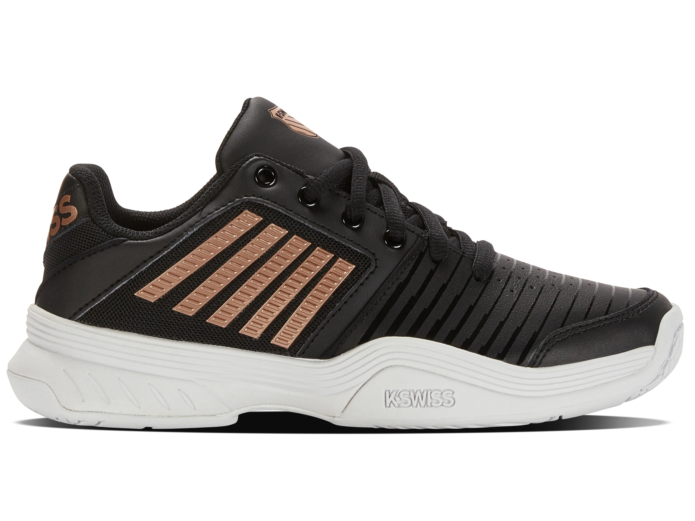 95443-059-M | COURT EXPRESS | BLACK/WHITE/ROSEGOLD