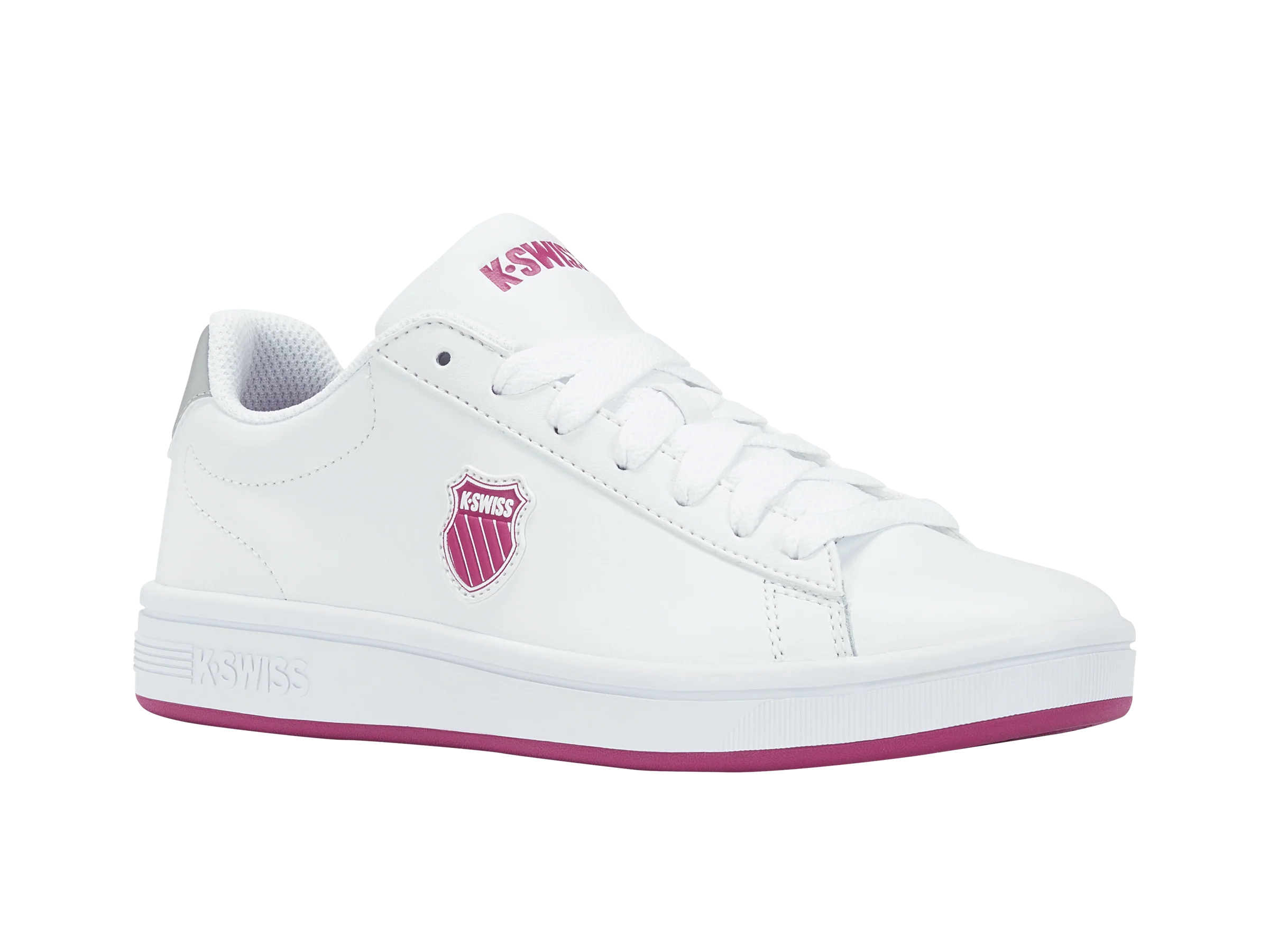 96599-111-M | COURT SHIELD | WHITE/FESTIVAL FUCHSIA/SILVER - Image 2