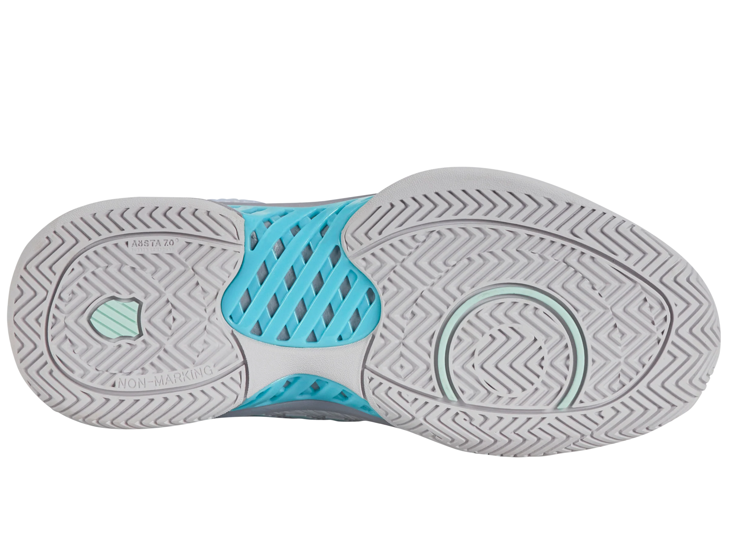 96613-020-M | HYPERCOURT EXPRESS 2 | NIMBUS CLOUD/LILAC GRAY/NEON PURPLE - Image 6