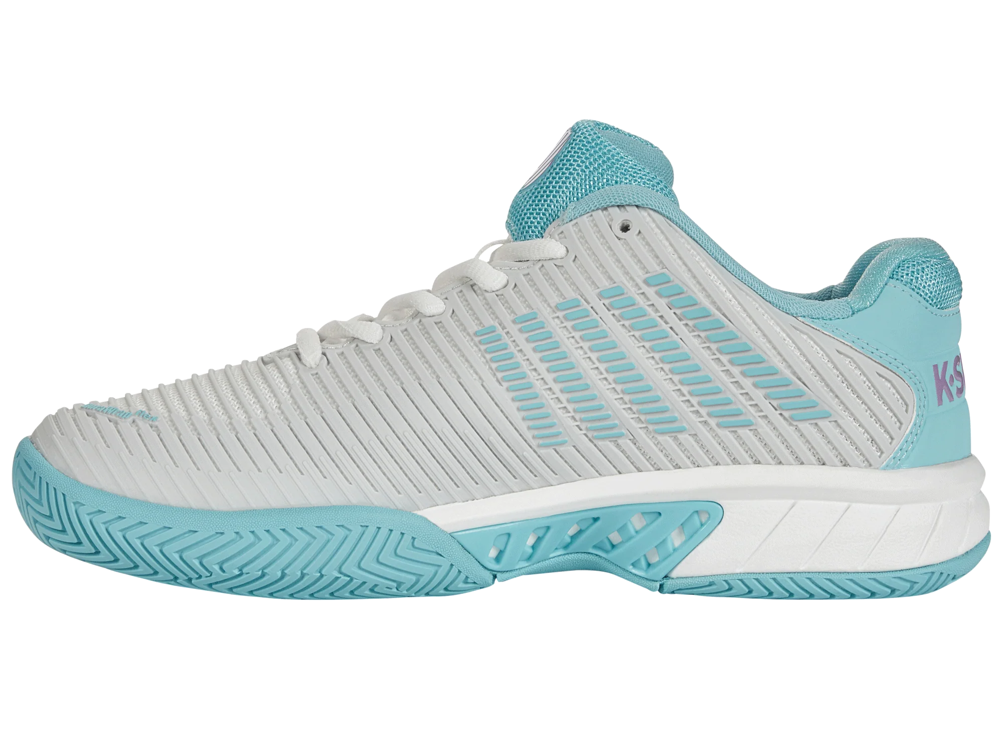 96613-190-M | HYPERCOURT EXPRESS 2 | BRILLIANT WHITE/ANGEL BLUE/SHEER LILAC - Image 5