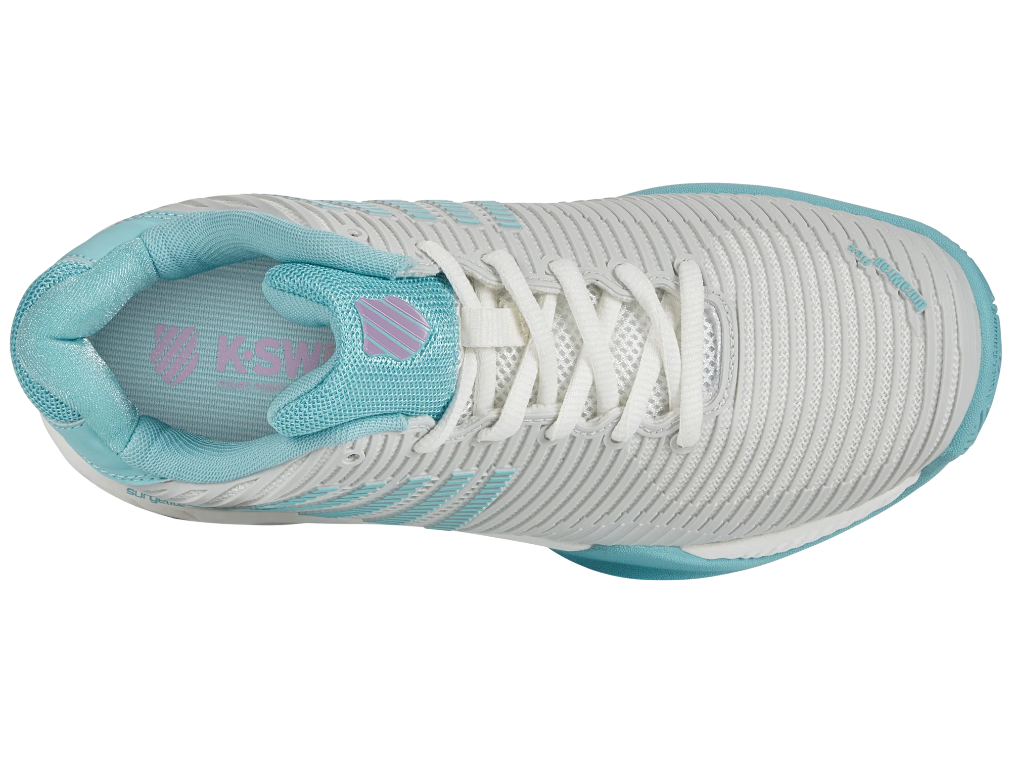 96613-190-M | HYPERCOURT EXPRESS 2 | BRILLIANT WHITE/ANGEL BLUE/SHEER LILAC - Image 7