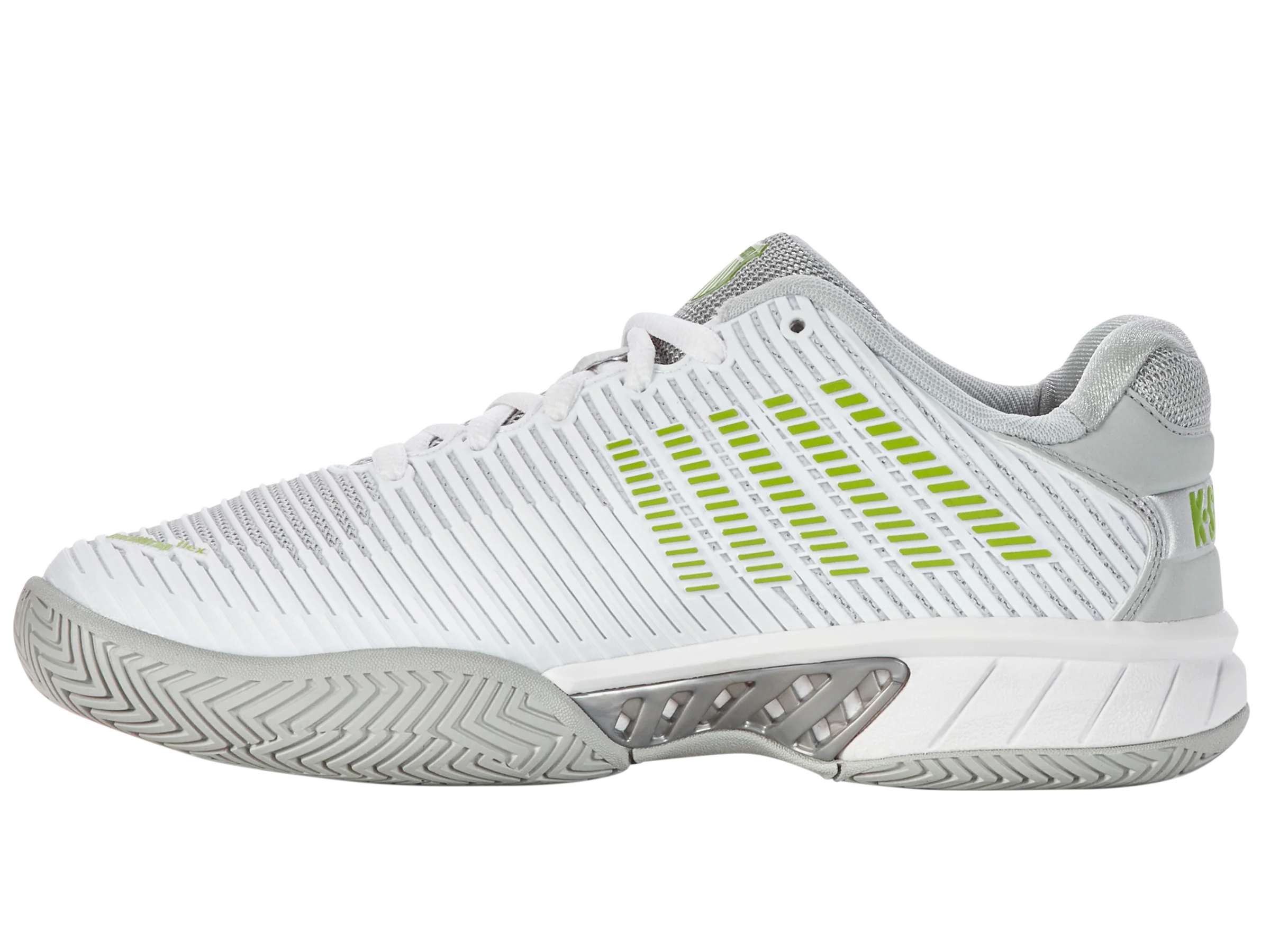 96613-956-M | HYPERCOURT EXPRESS 2 | WHITE/GRAY VIOLET/LIME GREEN - Image 5