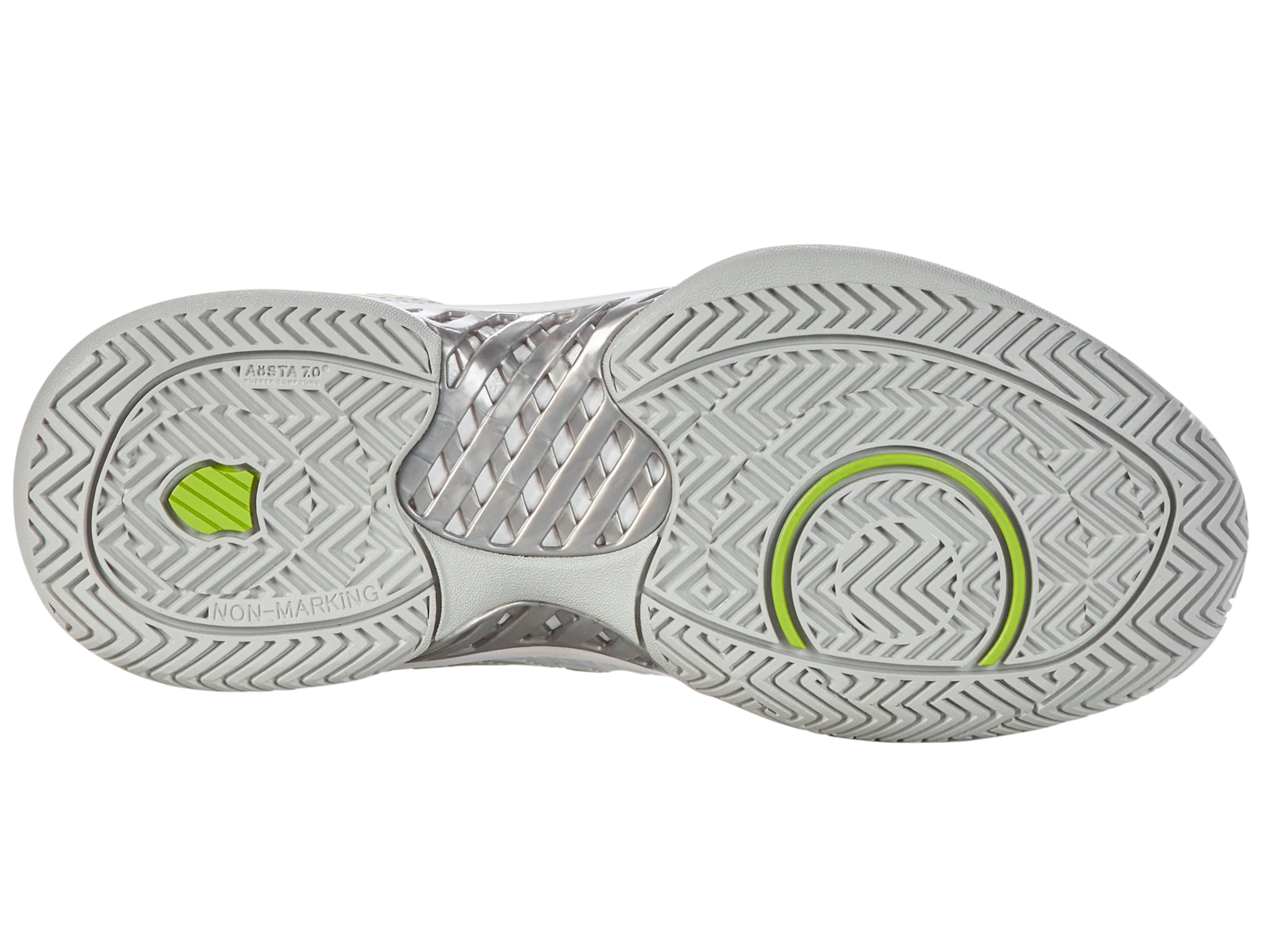 96613-956-M | HYPERCOURT EXPRESS 2 | WHITE/GRAY VIOLET/LIME GREEN - Image 6