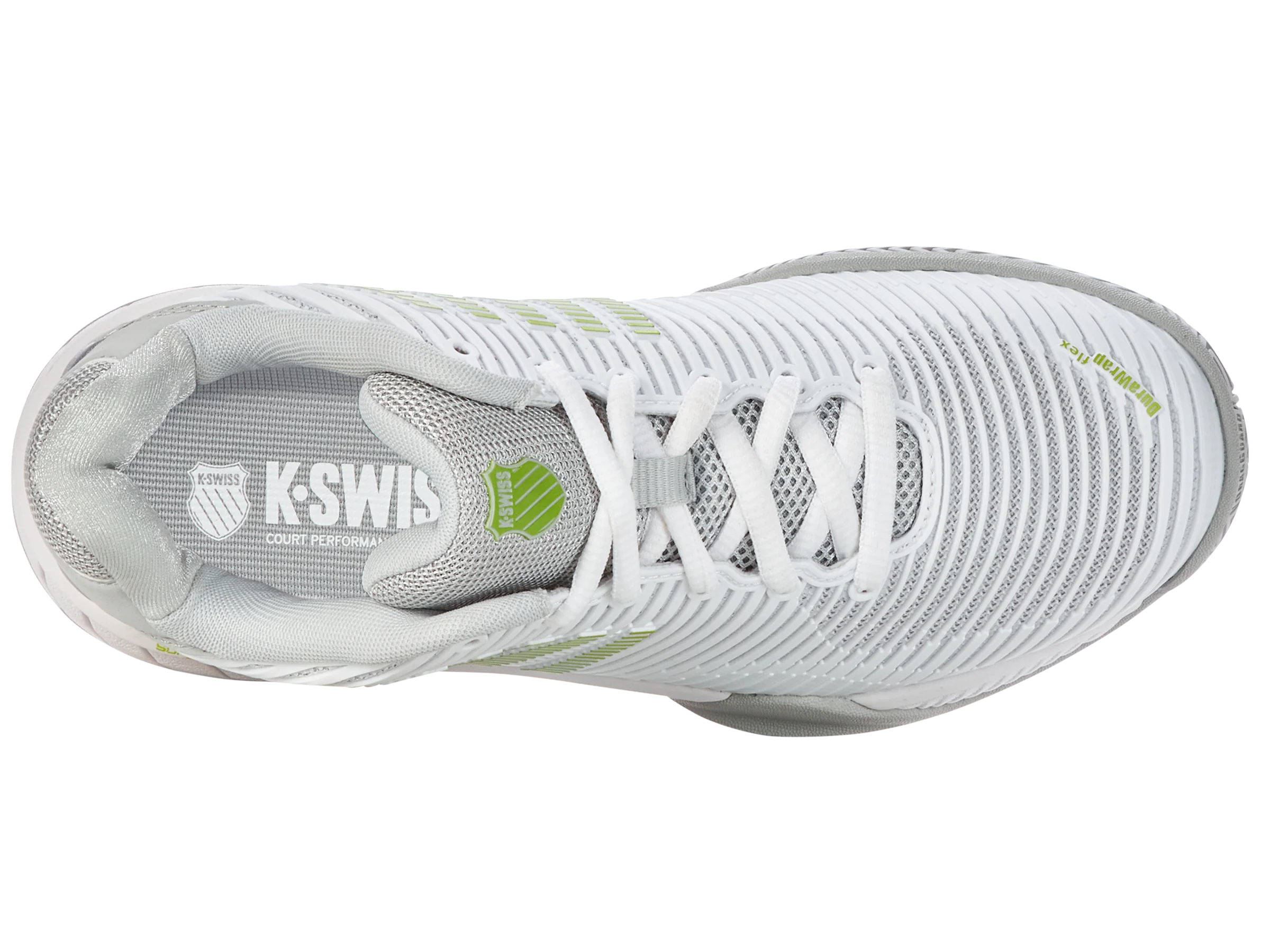 96613-956-M | HYPERCOURT EXPRESS 2 | WHITE/GRAY VIOLET/LIME GREEN - Image 7