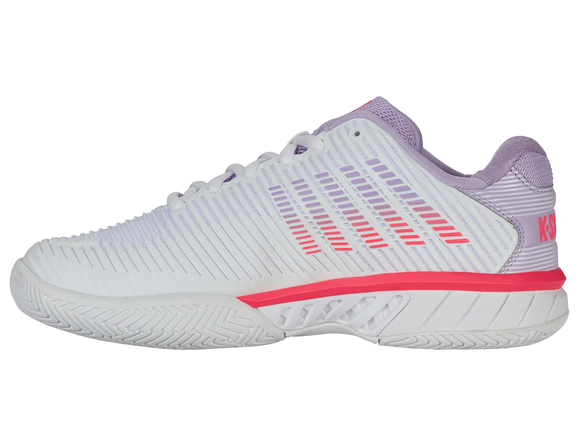 96807-182-W | HYPERCOURT EXPRESS 2-WIDE | WHITE/ORCHID PETAL/NEON BLAZE - Image 5