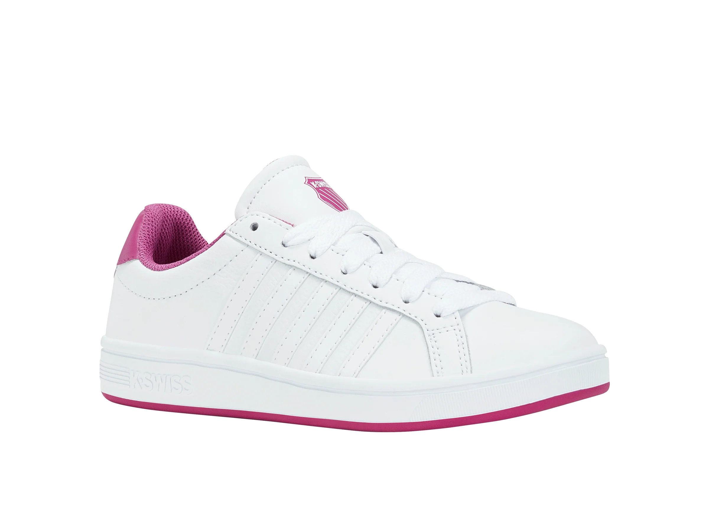 97011-165-M | COURT TIEBREAK | WHITE/FESTIVAL FUCSHIA - Image 2