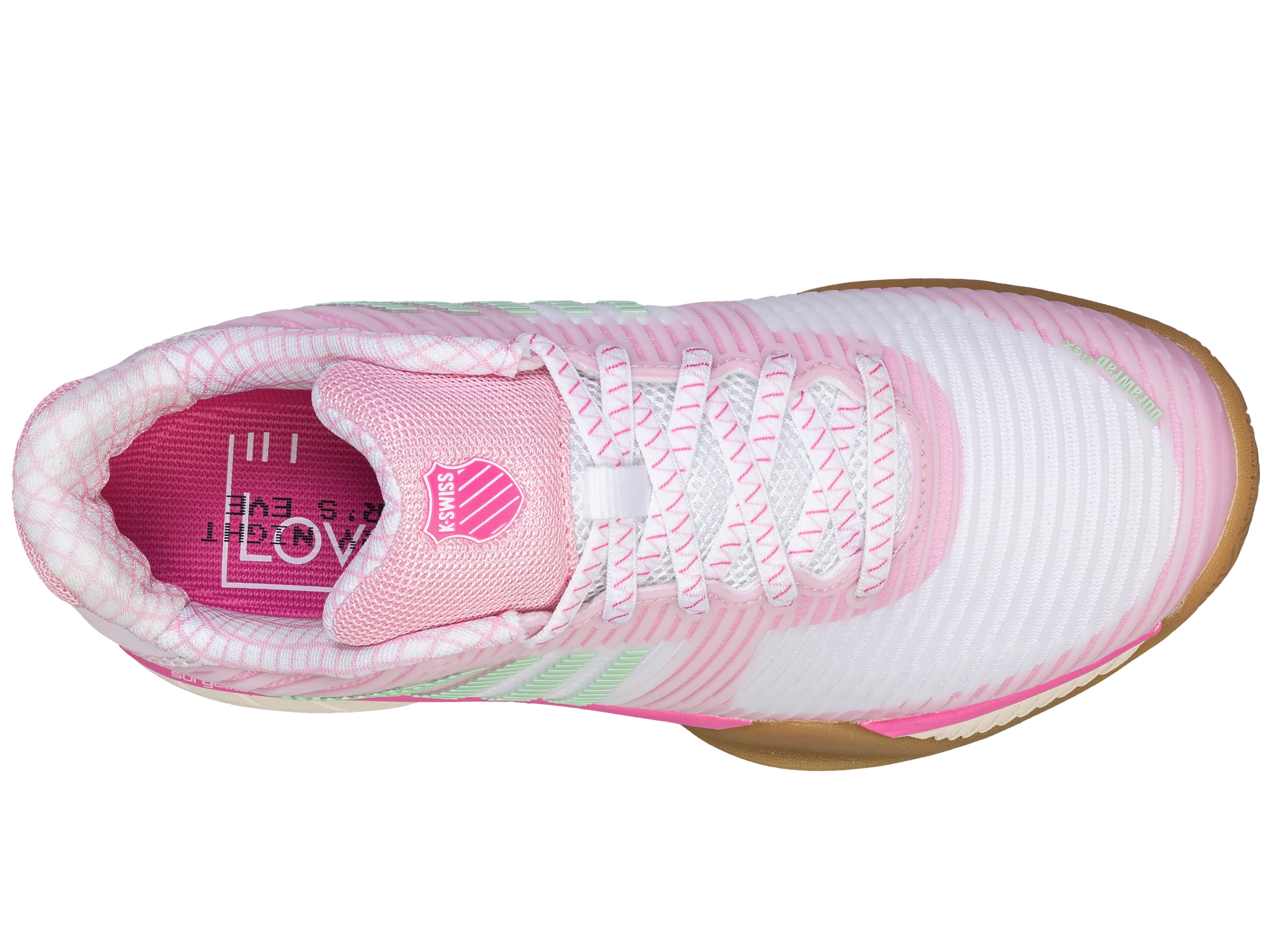 97382-105-M | HYPERCOURT EXPRESS 2  LUCKY IN LOVE | WHITE/PEONY/BISCAYNE - Image 7