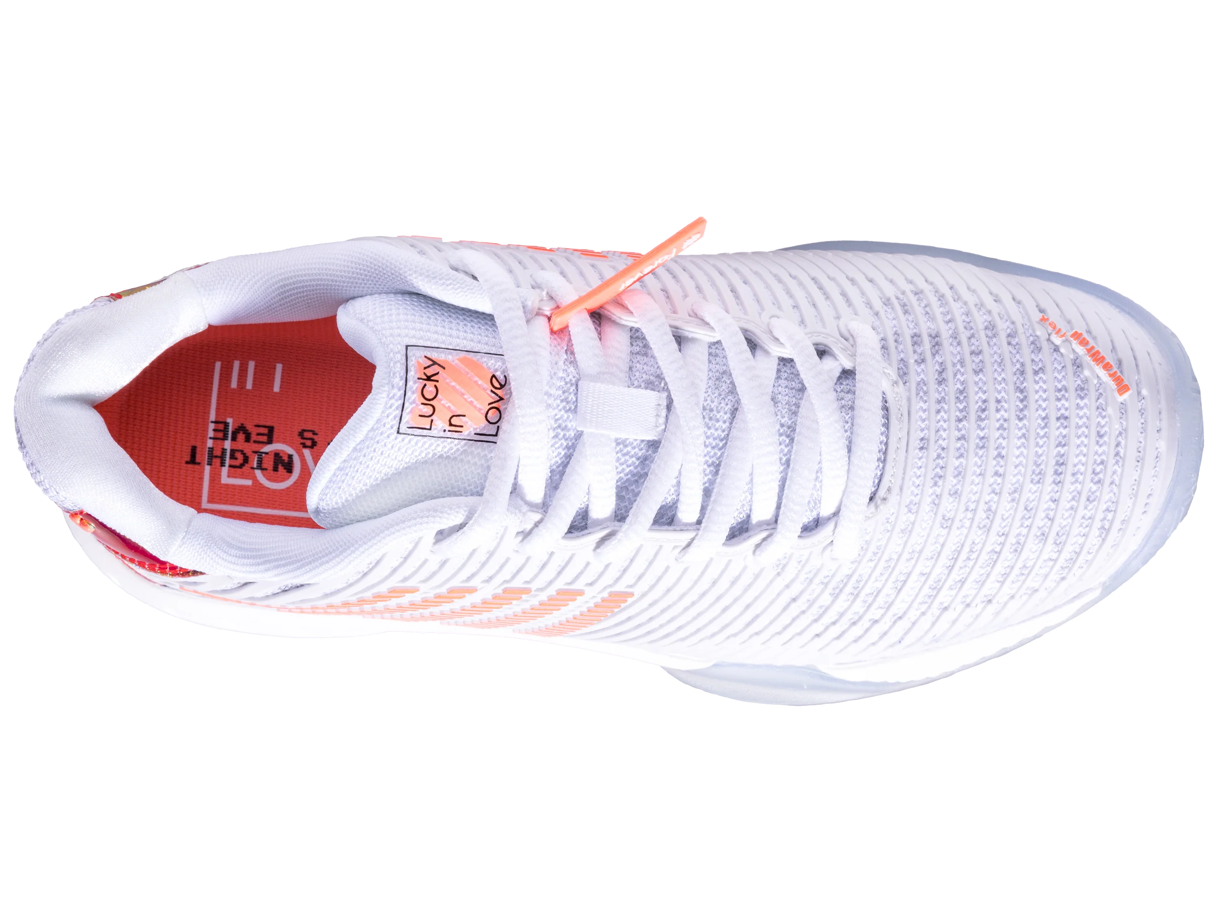 97382-112-M | HYPERCOURT EXPRESS 2  LUCKY IN LOVE | WHITE/DOVE/ORANGE GLOW - Image 9