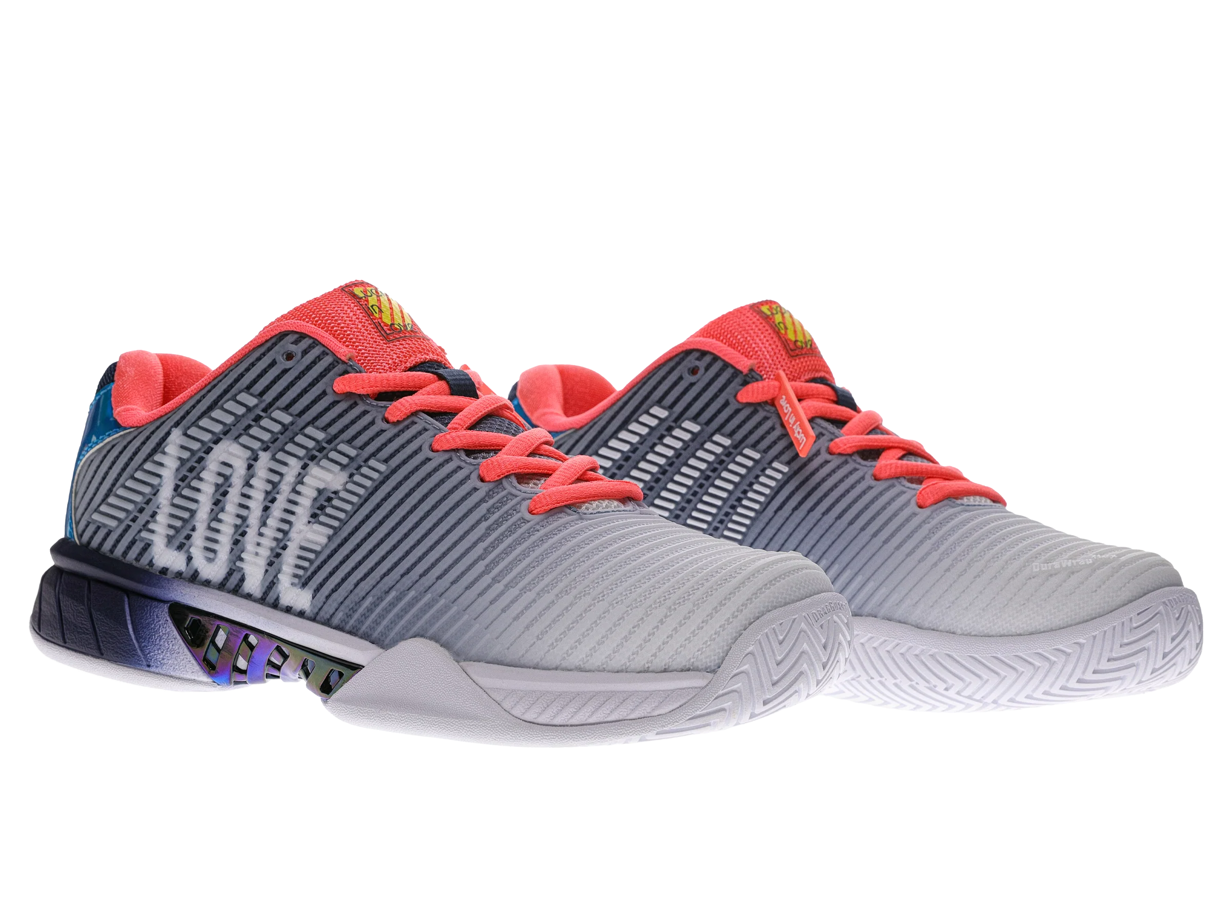 97382-494-M | HYPERCOURT EXPRESS 2 LUCKY IN LOVE | DARK DENIM/WHITE/CORAL - Image 2