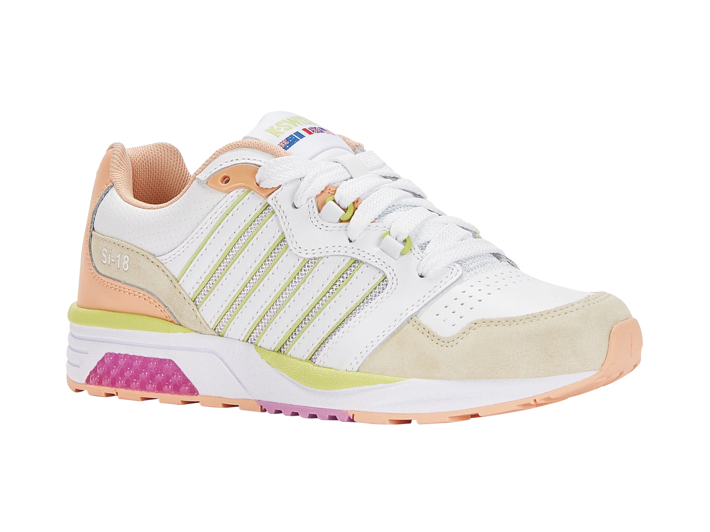 97920-185-M | SI-18 RANNELL | WHITE/ALMOST APRICOT/DAQUIRI GREEN - Image 2