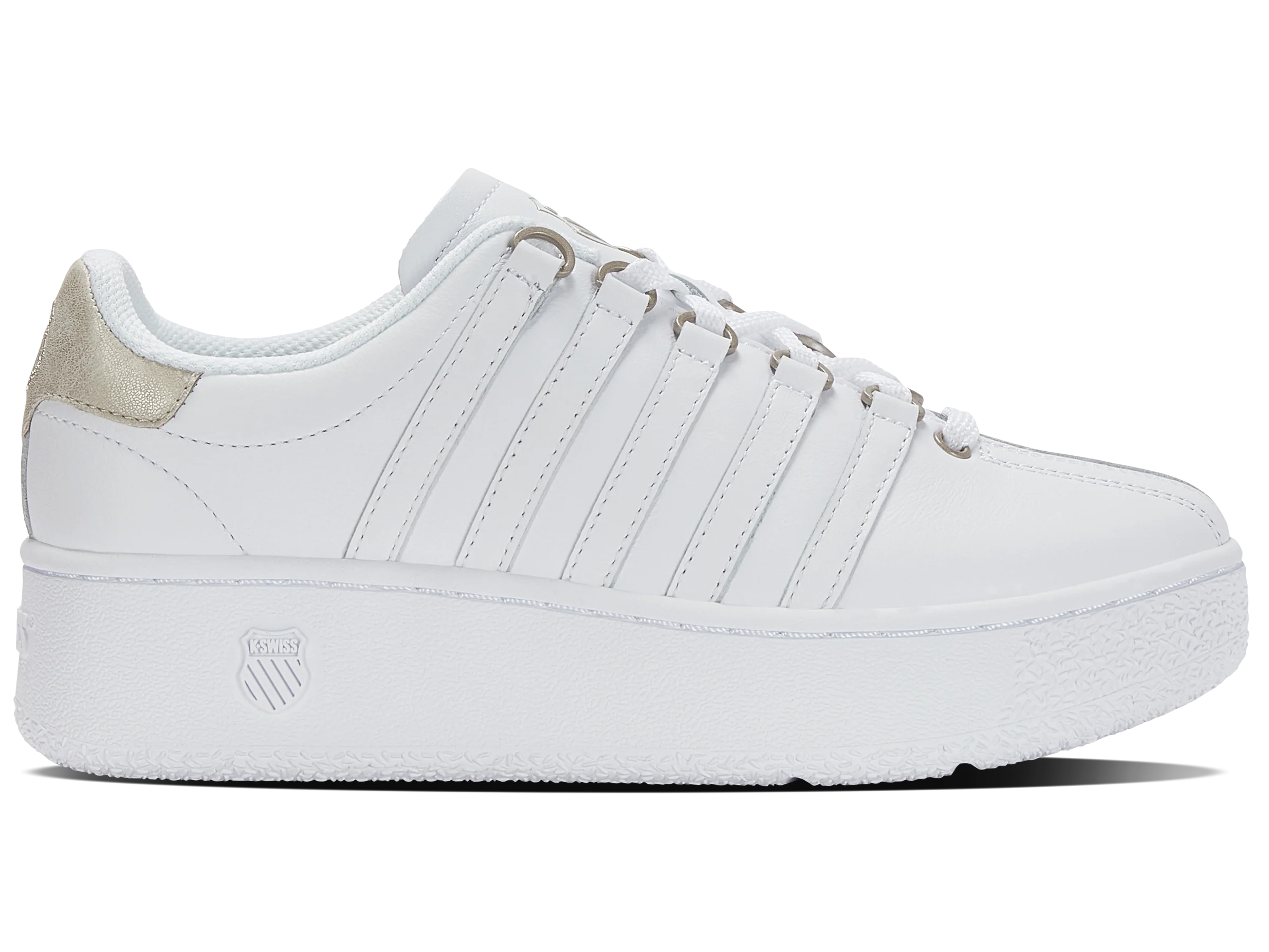 98529-183-M | CLASSIC VN PLATFORM | WHITE/CHAMPAGNE GOLD