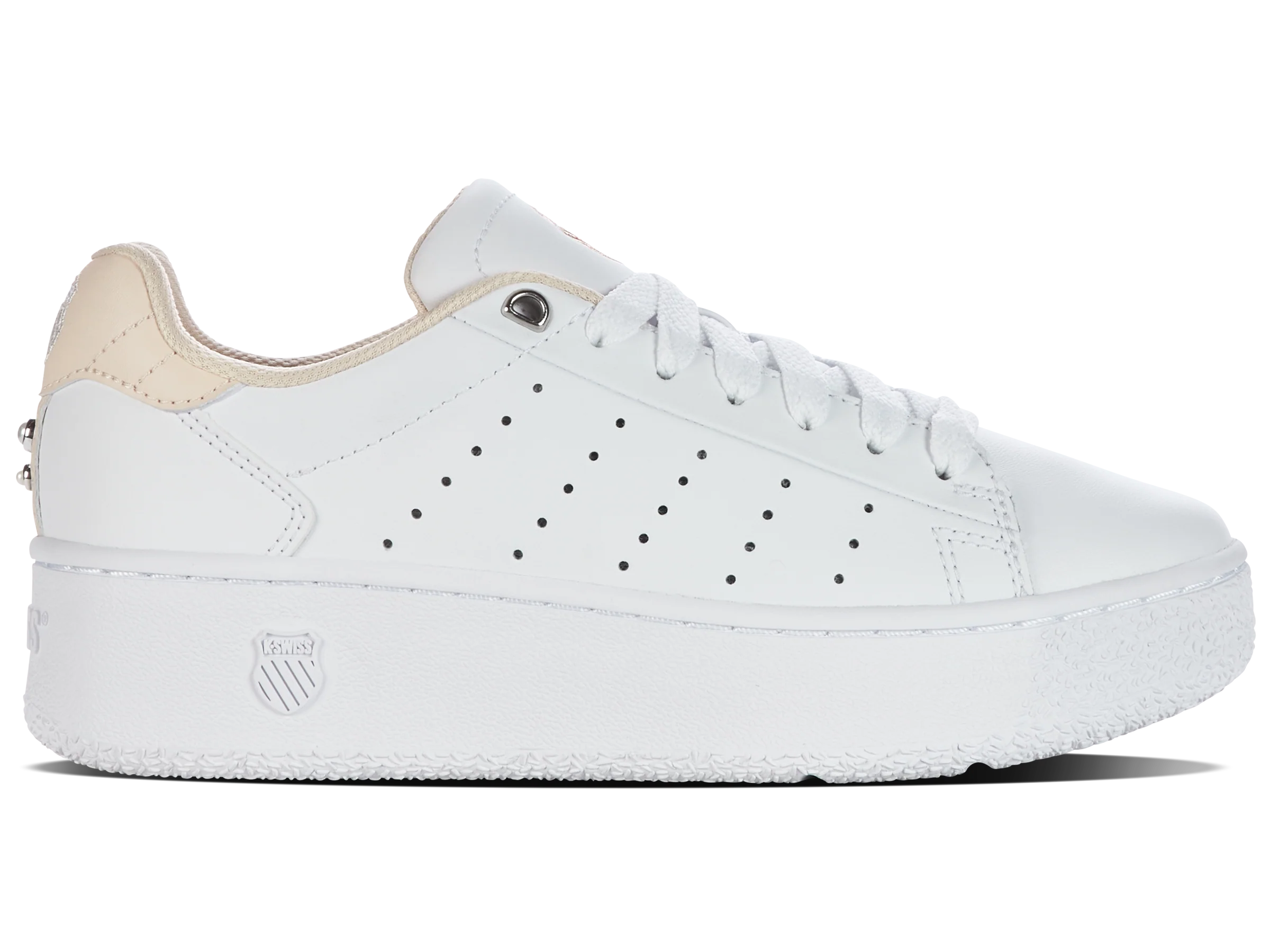 98536-951-M | CLASSIC PF PLATFORM | WHITE/CREAM TAN/PEARL