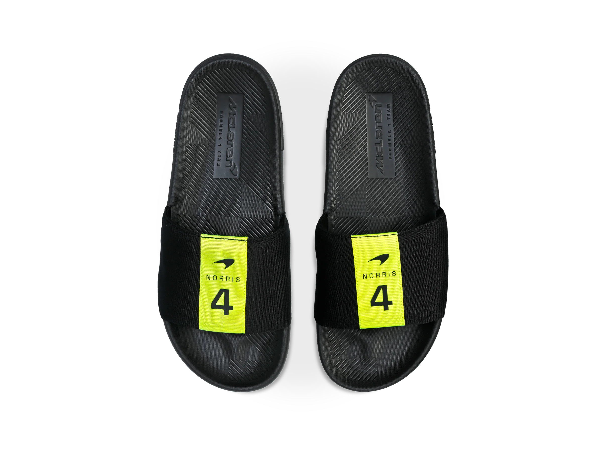 98951-071-M | SLIDE SANDAL LINEAR X MCLAREN | BLACK/SAFETY YELLOW - Image 7