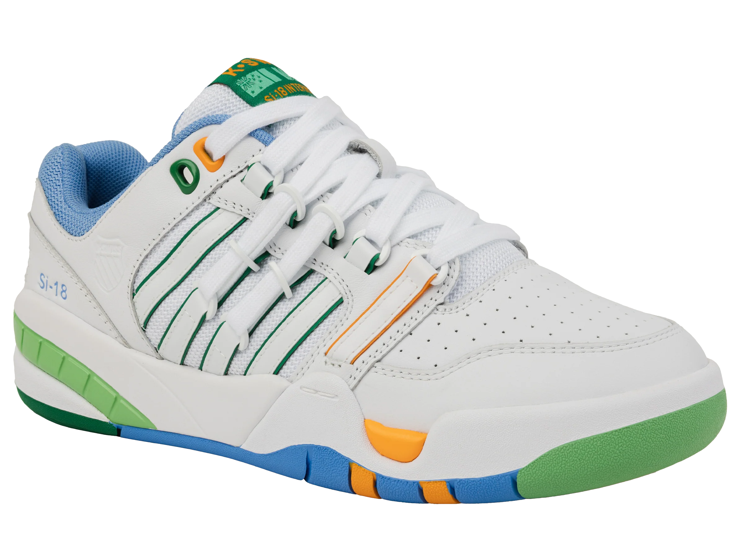 99280-114-M | SI-18 | WHITE/LITTLE BOY BLUE/BRIGHT MARIGOLD/GREEN TABOUR - Image 2