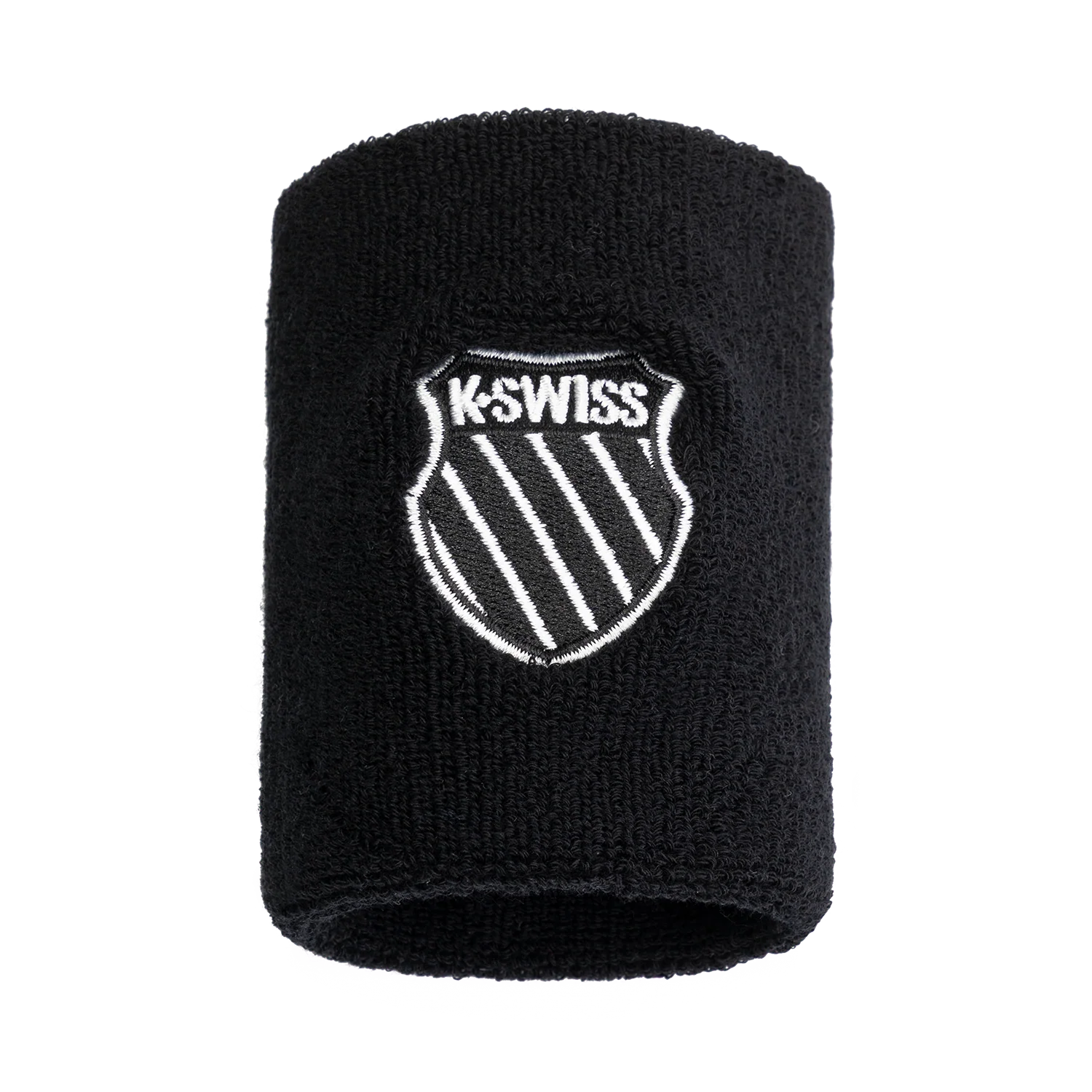 WB034-008 | UNISEX COURT DOUBLE WRISTBAND | BLACK